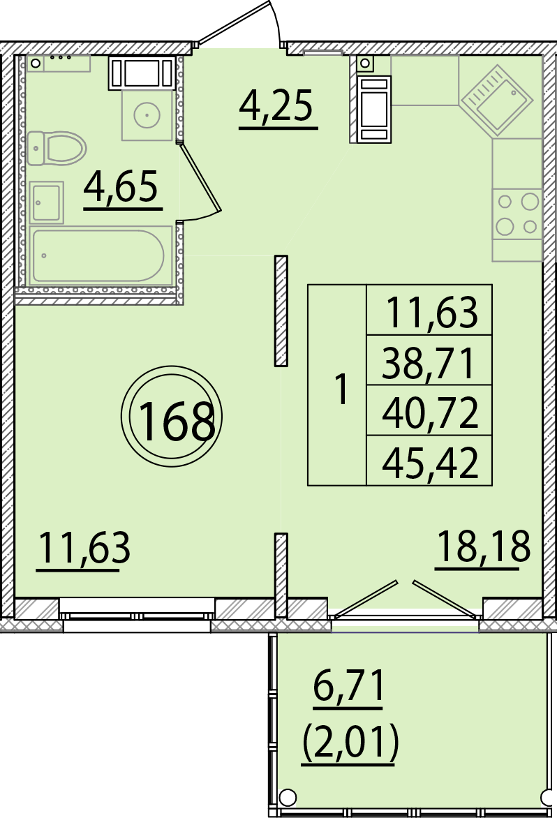 ОК 15 корпус 2 квартира 168
