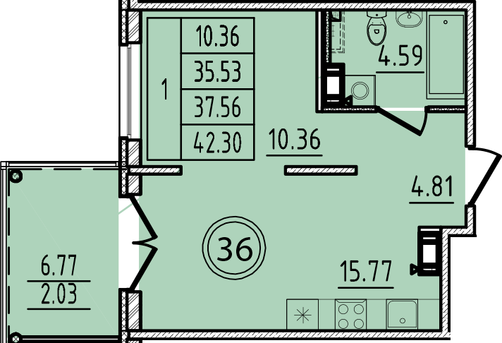 ОК 14 корпус 2 квартира 36