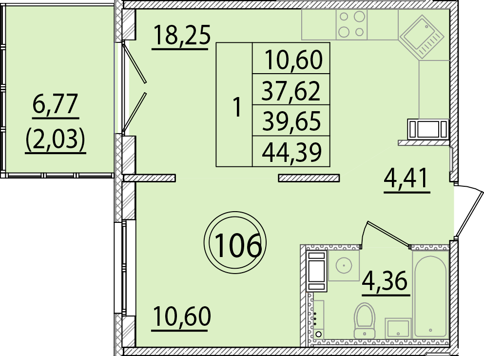 ОК 15 корпус 2 квартира 106