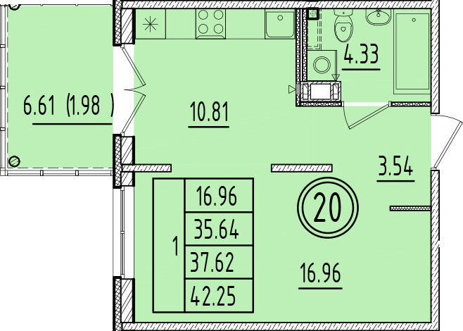 ОК 6.4. корпус 1 квартира 20