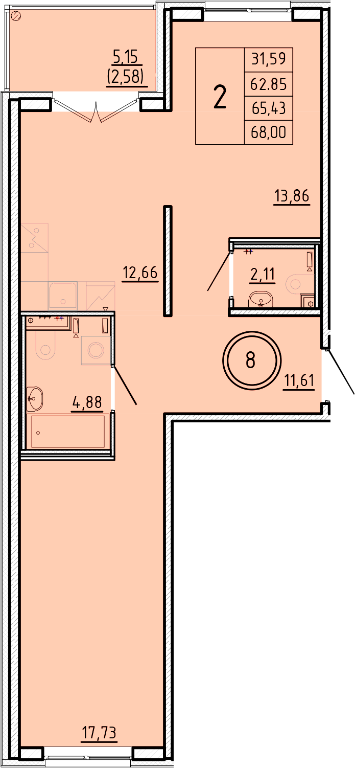 ОК 16 корпус 2 квартира 8