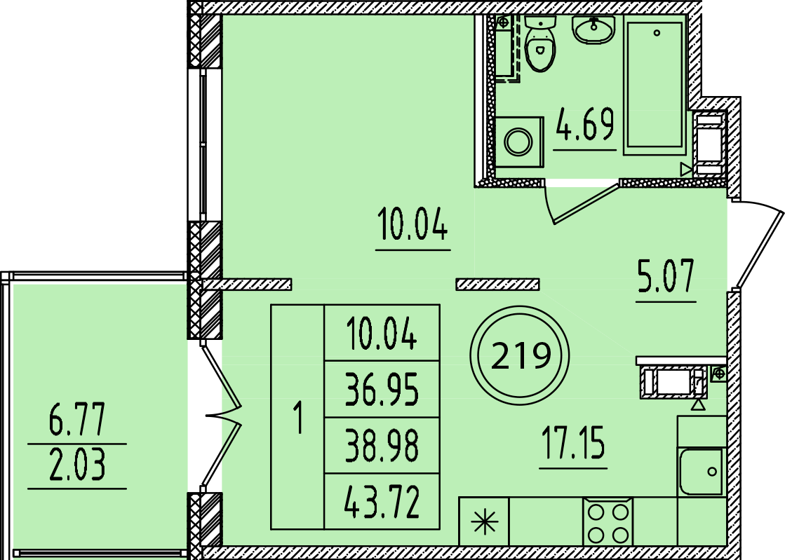 ОК 14 корпус 3 квартира 219