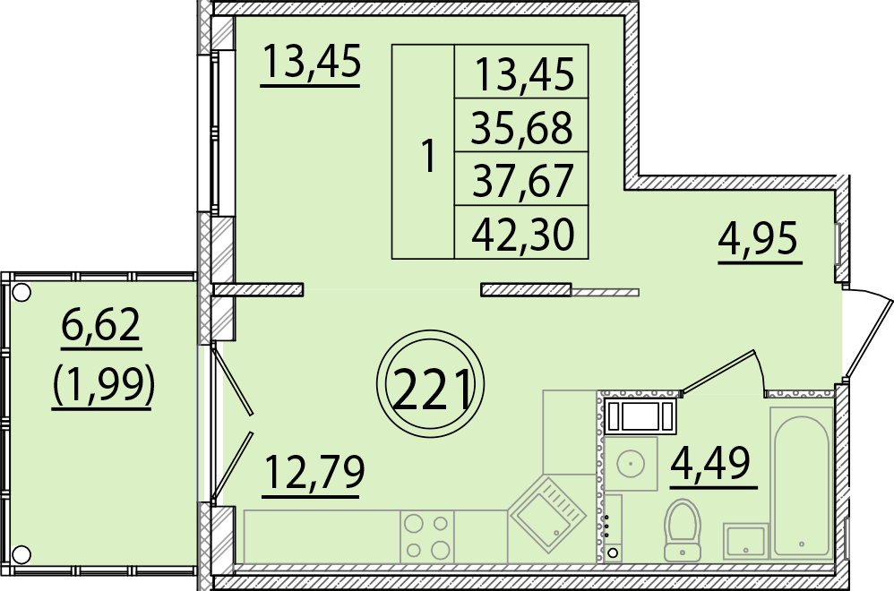 ОК 15 корпус 2 квартира 221