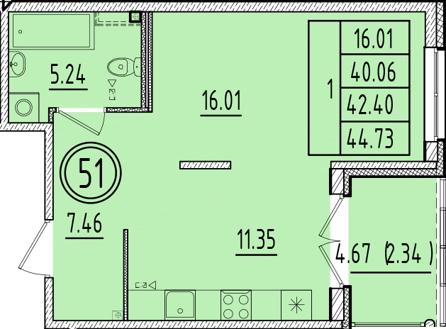 ОК 6.4. корпус 1 квартира 51
