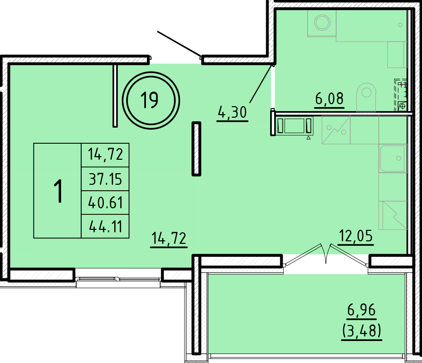 ОК 16 корпус 3 квартира 19