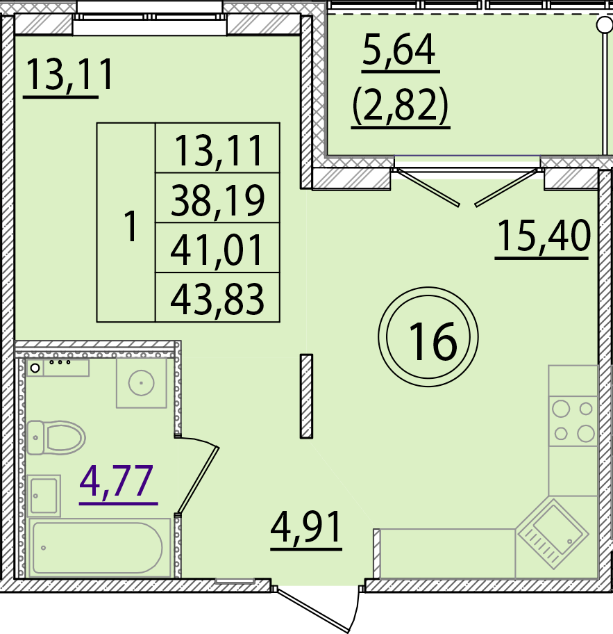 ОК 15 корпус 2 квартира 16