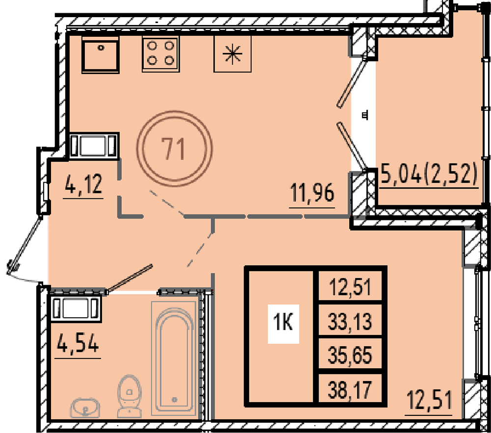 ОК 9.1 корпус 1 квартира 71