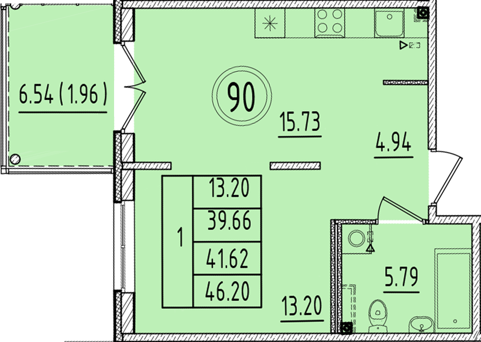 ОК 6.4. корпус 1 квартира 90