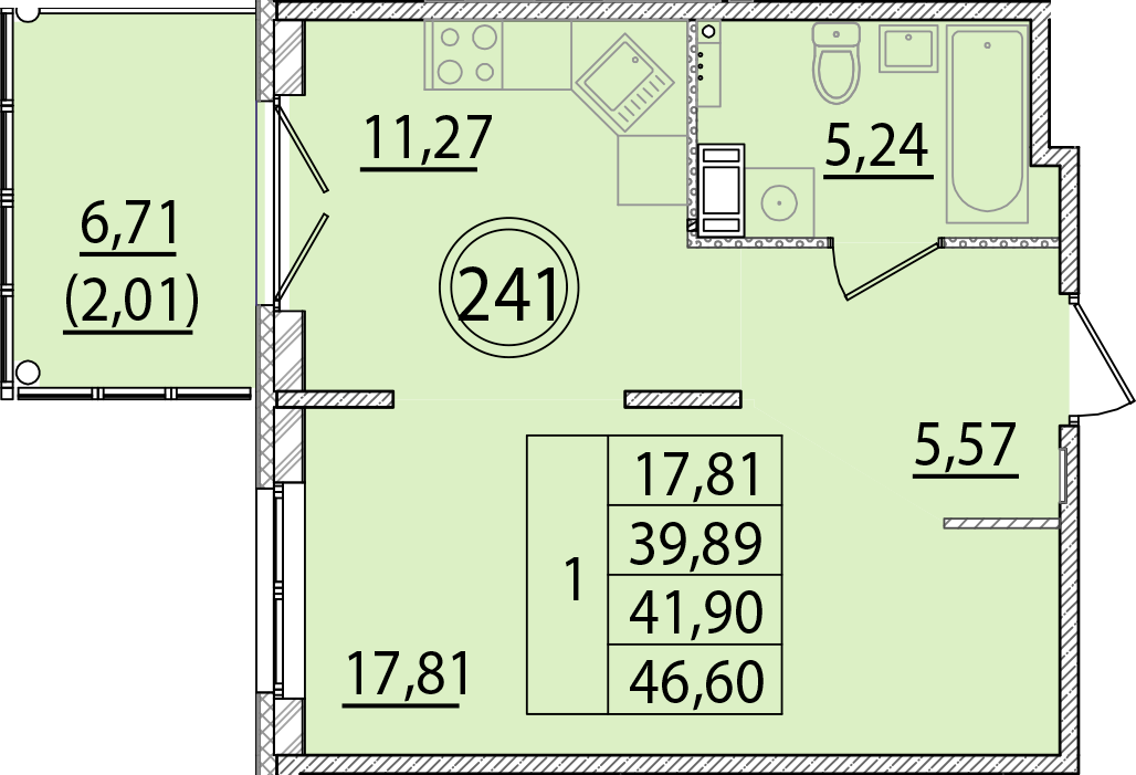 ОК 15 корпус 2 квартира 241
