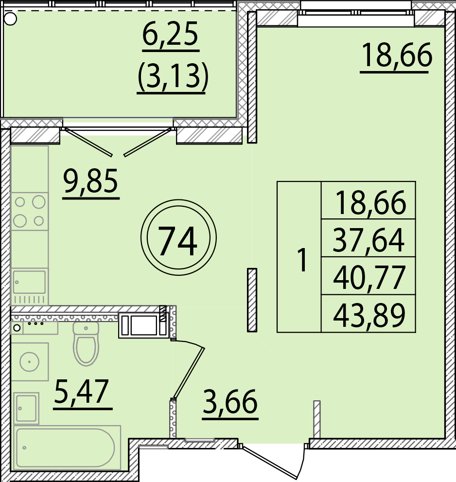 ОК 15 корпус 2 квартира 74