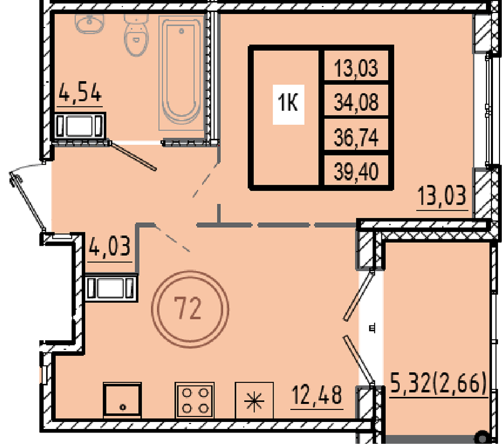 ОК 9.1 корпус 1 квартира 72