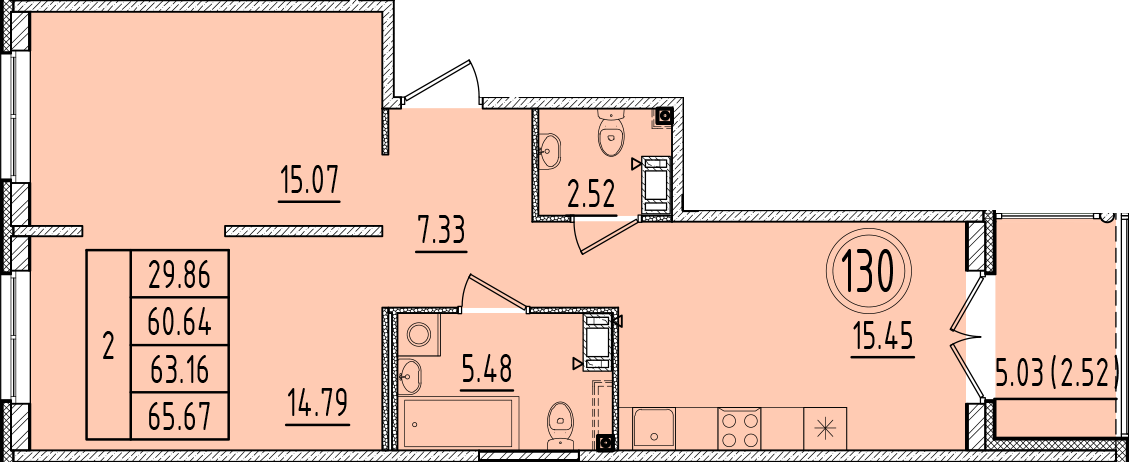 ОК 6.4. корпус 1 квартира 130