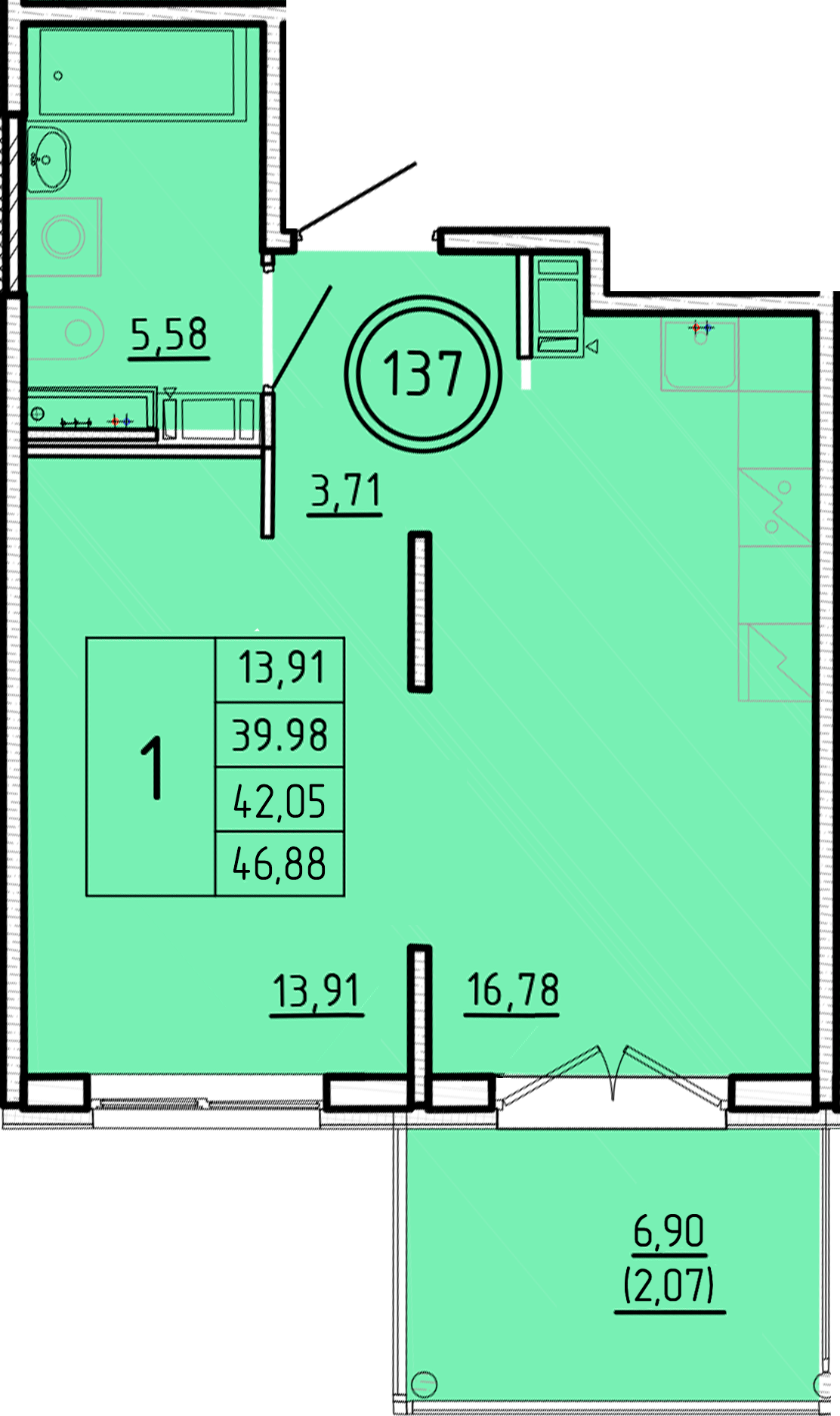 ОК 16 корпус 2 квартира 137