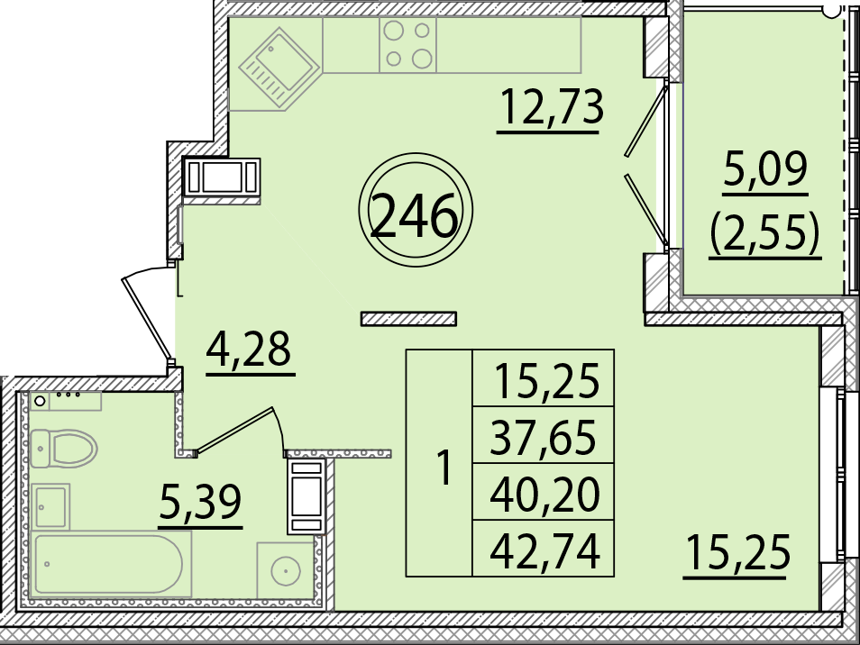 ОК 15 корпус 2 квартира 246