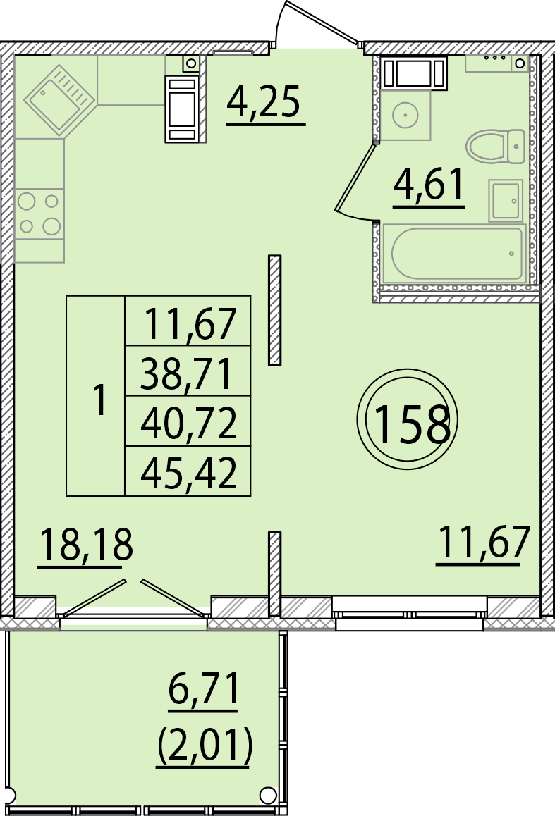 ОК 15 корпус 2 квартира 158
