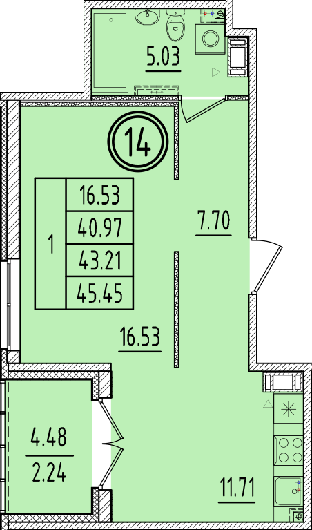 ОК 6.4. корпус 2 квартира 14