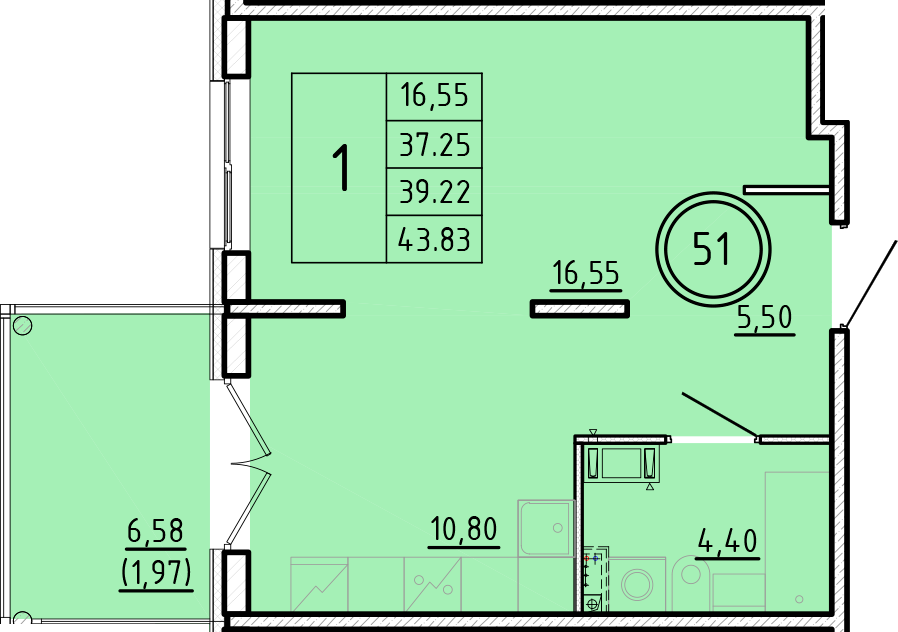 ОК 16 корпус 3 квартира 51