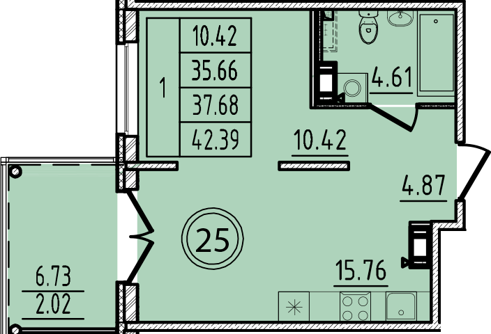 ОК 14 корпус 2 квартира 25
