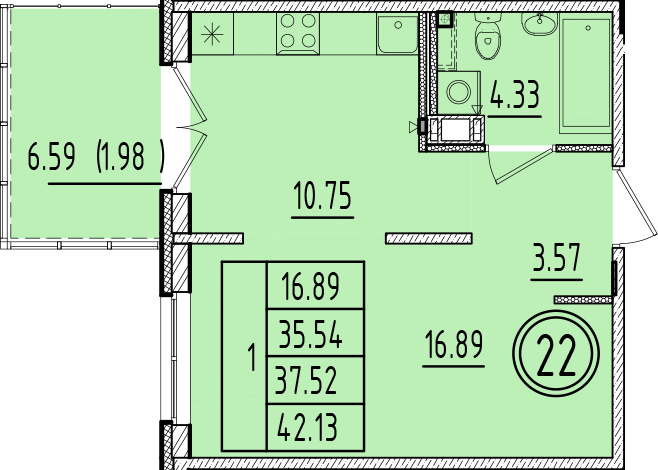 ОК 6.4. корпус 1 квартира 22