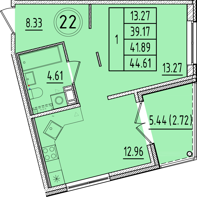 ОК 17 корпус 2 квартира 22