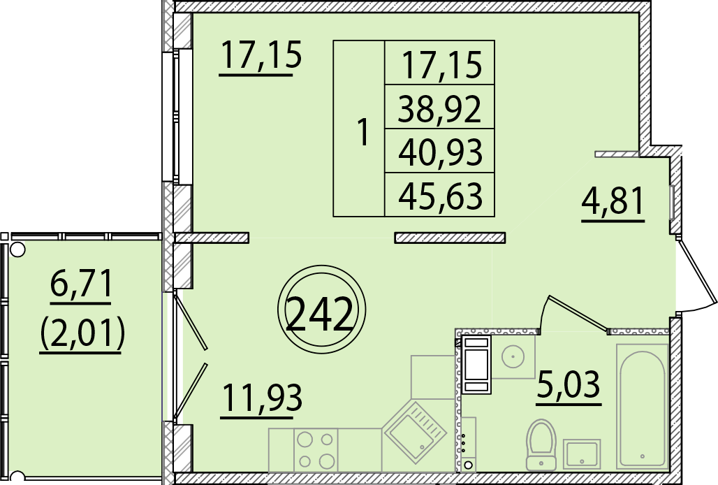 ОК 15 корпус 2 квартира 242