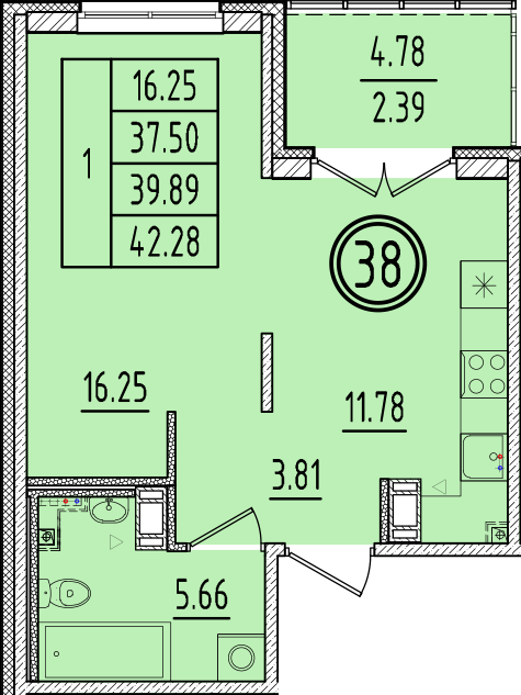 ОК 6.4. корпус 2 квартира 38