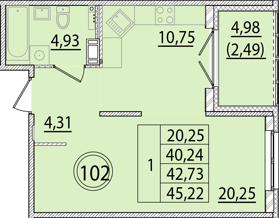 ОК 15 корпус 2 квартира 102