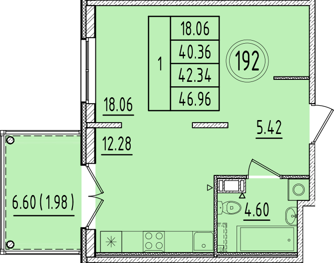 ОК 6.4. корпус 1 квартира 192
