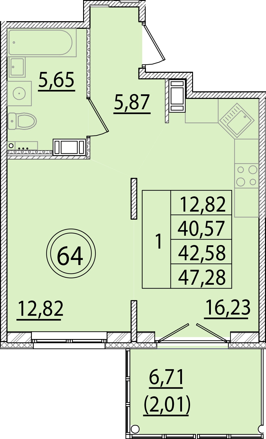 ОК 15 корпус 2 квартира 64