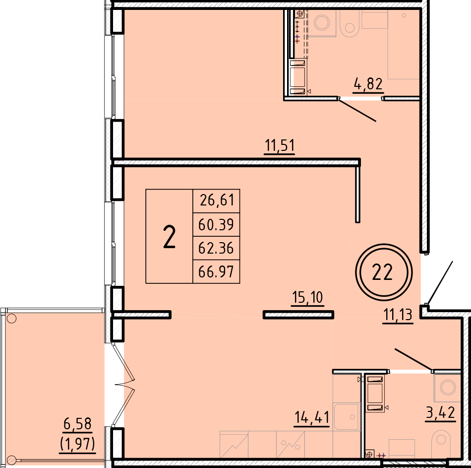 ОК 16 корпус 3 квартира 22