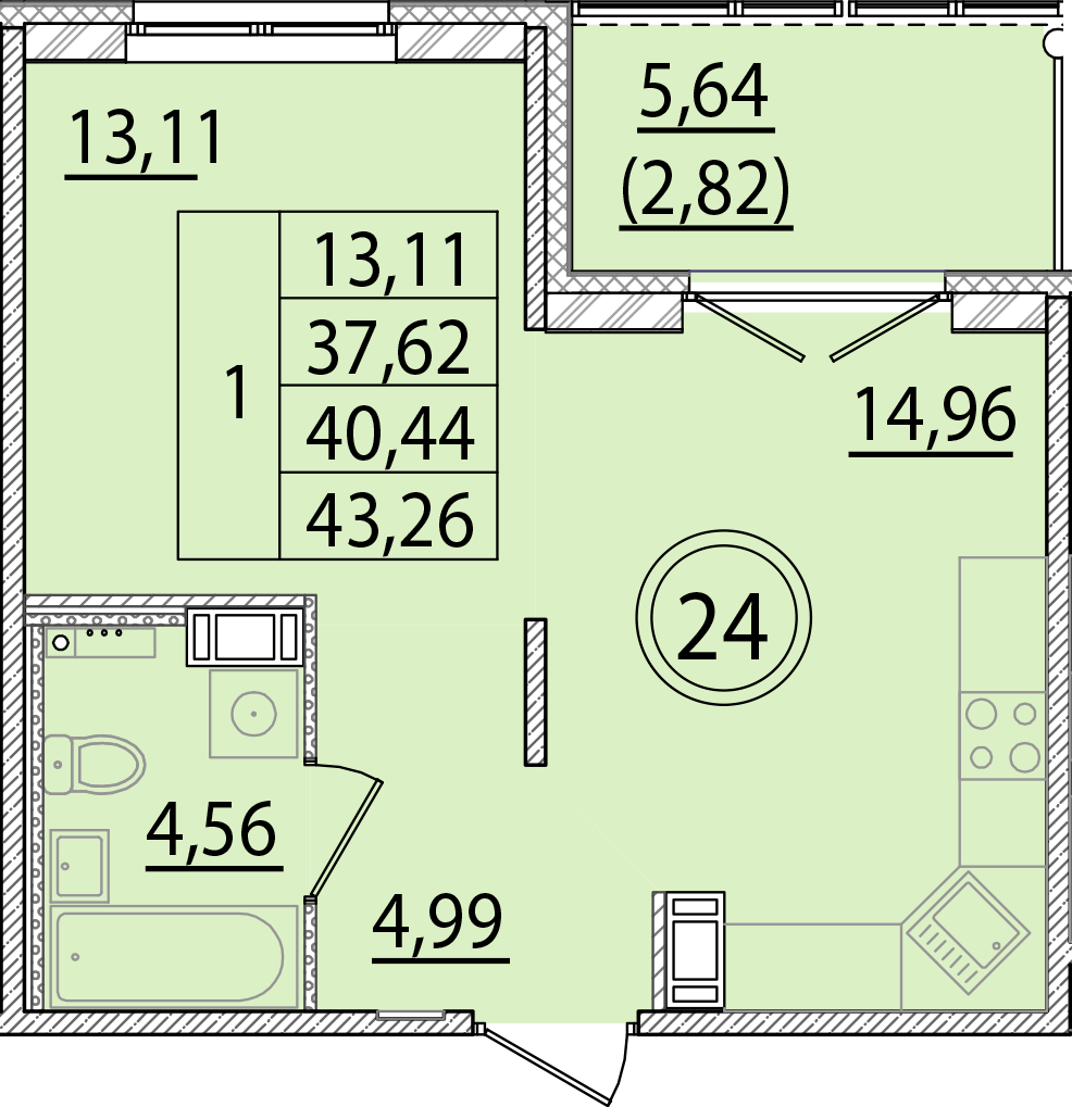 ОК 15 корпус 2 квартира 24