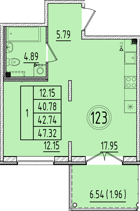 ОК 6.4. корпус 1 квартира 123
