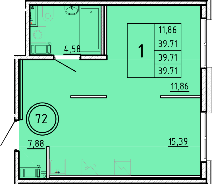 ОК 16 корпус 2 квартира 72