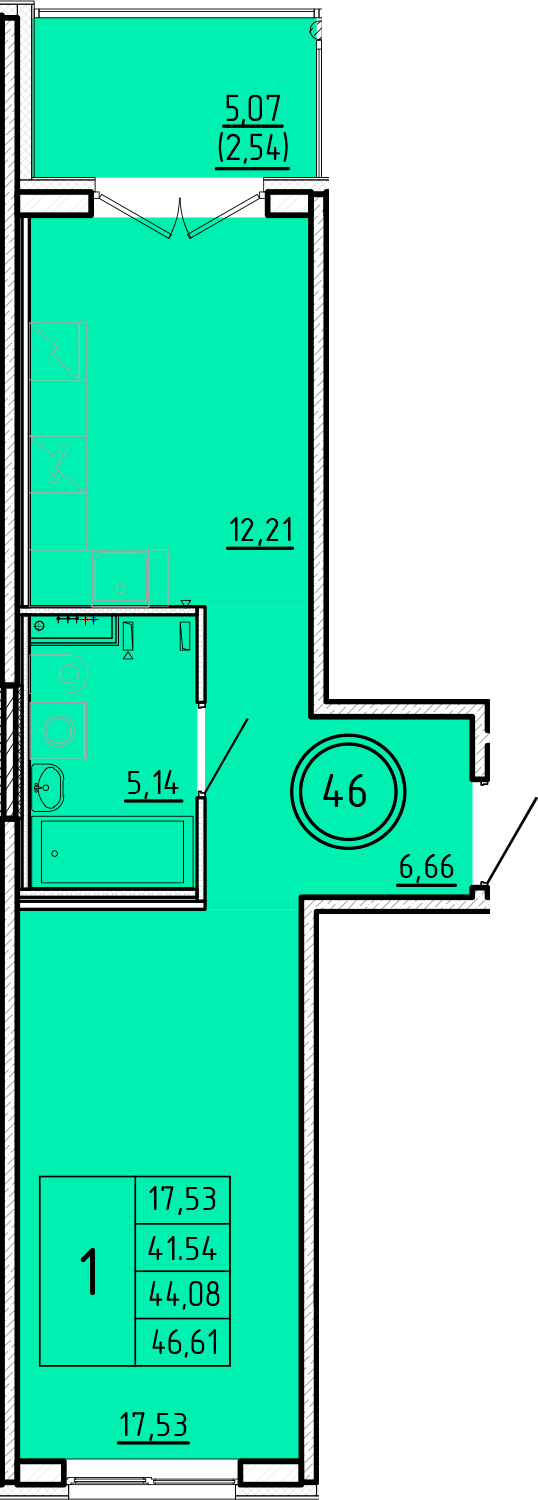 ОК 16 корпус 2 квартира 46