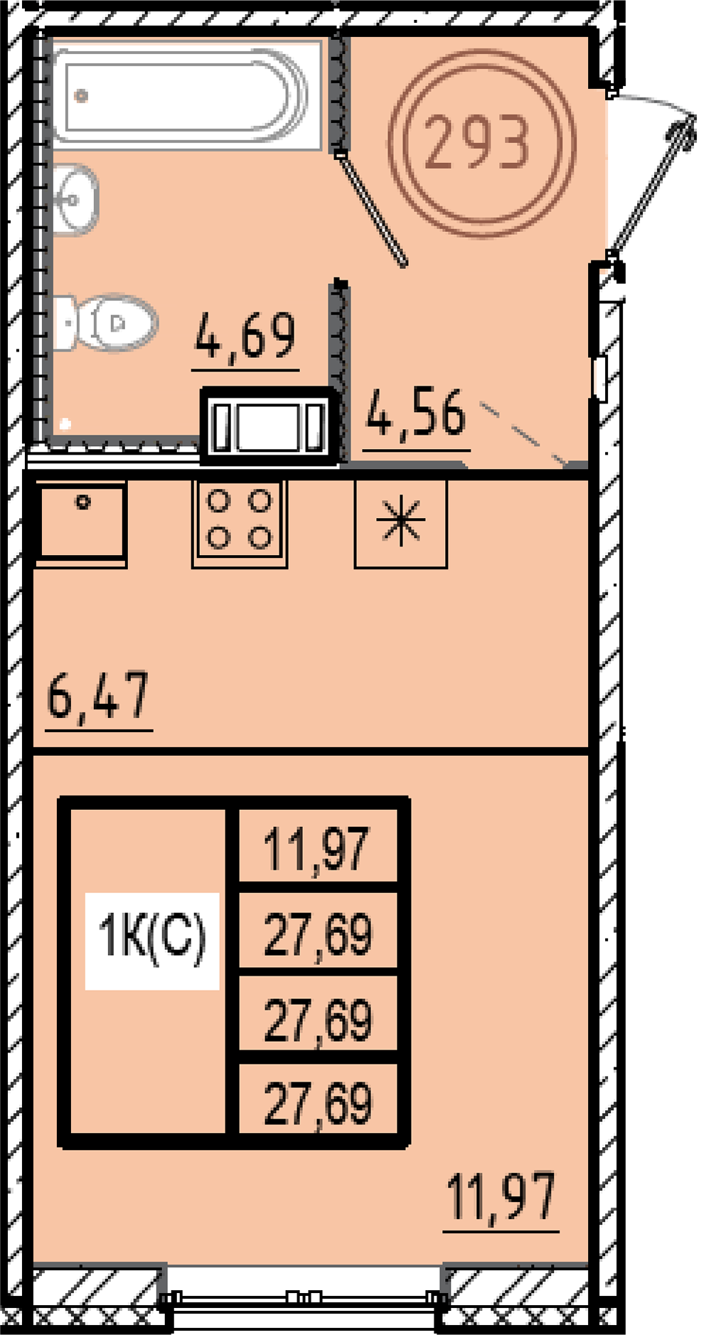 ОК 9.1 корпус 1 квартира 293