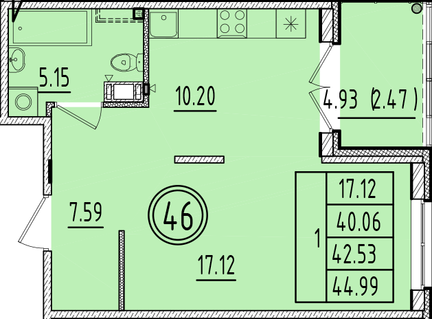 ОК 6.4. корпус 1 квартира 46