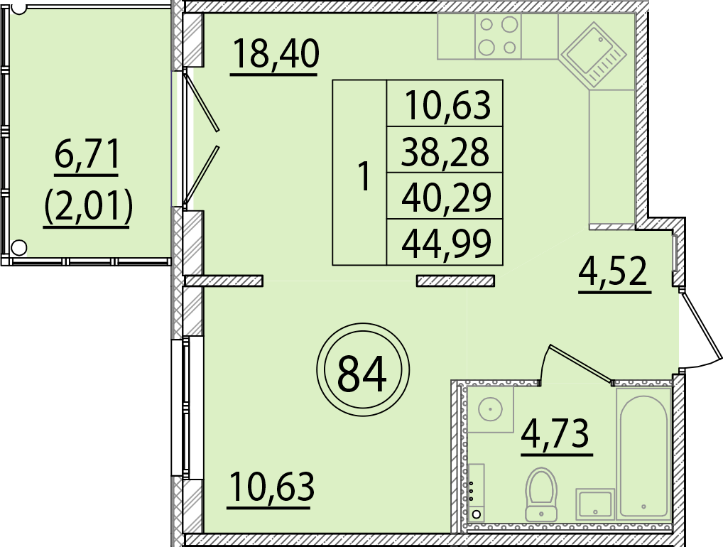 ОК 15 корпус 2 квартира 84