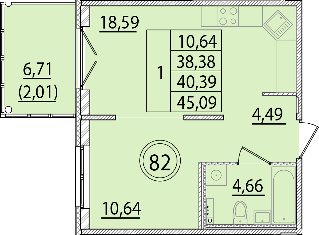 ОК 15 корпус 2 квартира 82
