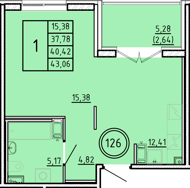ОК 16 корпус 1 квартира 126