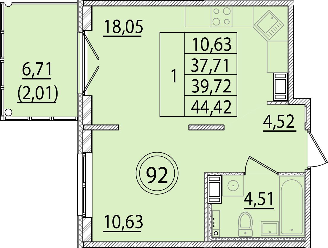 ОК 15 корпус 2 квартира 92