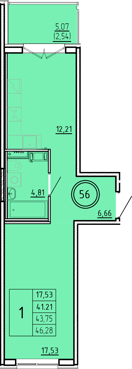 ОК 16 корпус 2 квартира 56