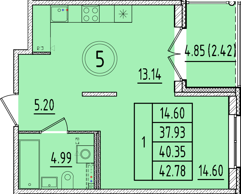 ОК 17 корпус 2 квартира 5