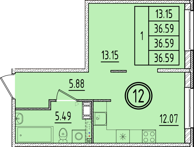 ОК 6.4. корпус 2 квартира 12