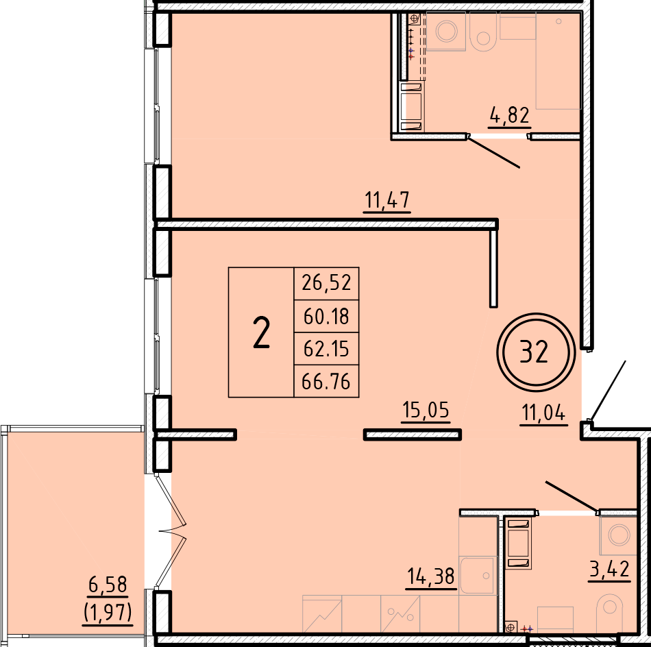 ОК 16 корпус 3 квартира 32
