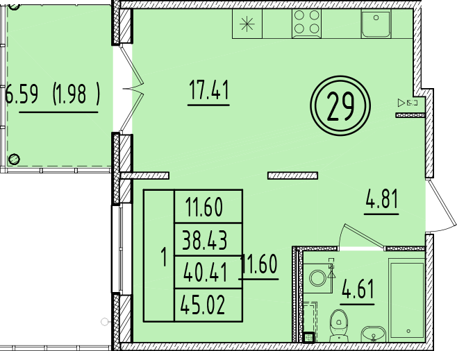 ОК 6.4. корпус 1 квартира 29