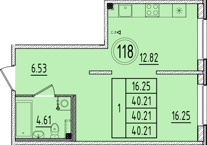 ОК 6.4. корпус 1 квартира 118