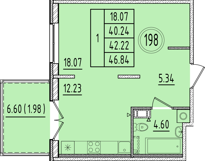 ОК 6.4. корпус 1 квартира 198