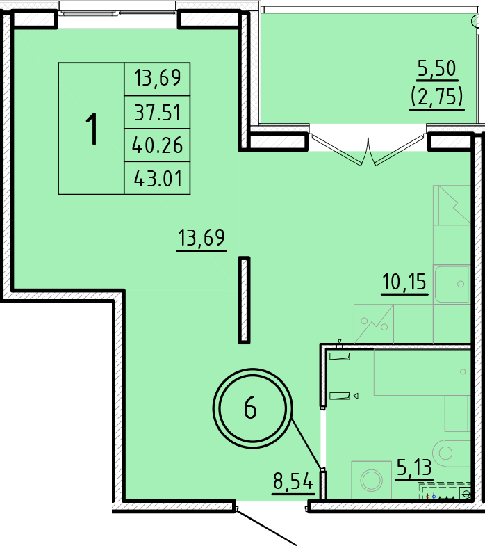 ОК 16 корпус 3 квартира 6