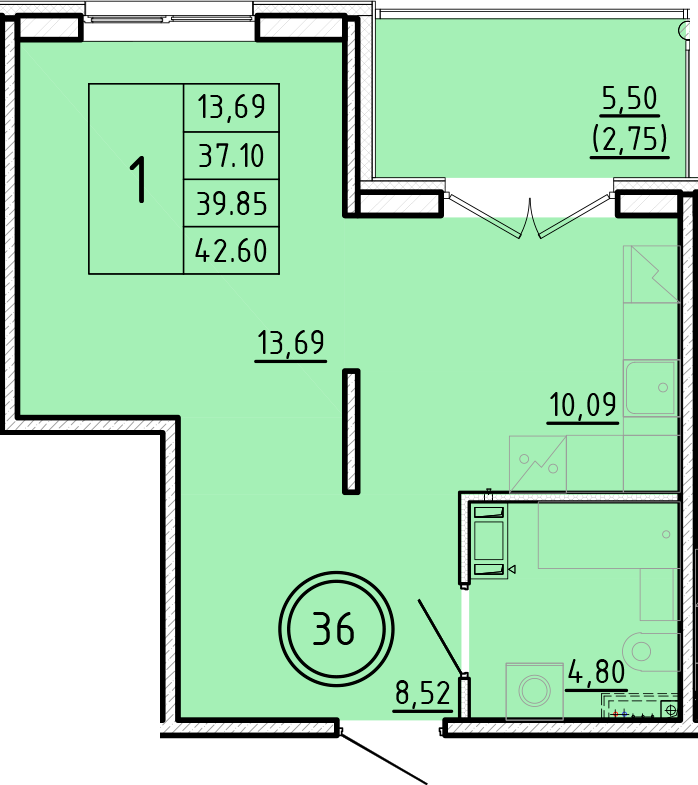 ОК 16 корпус 3 квартира 36