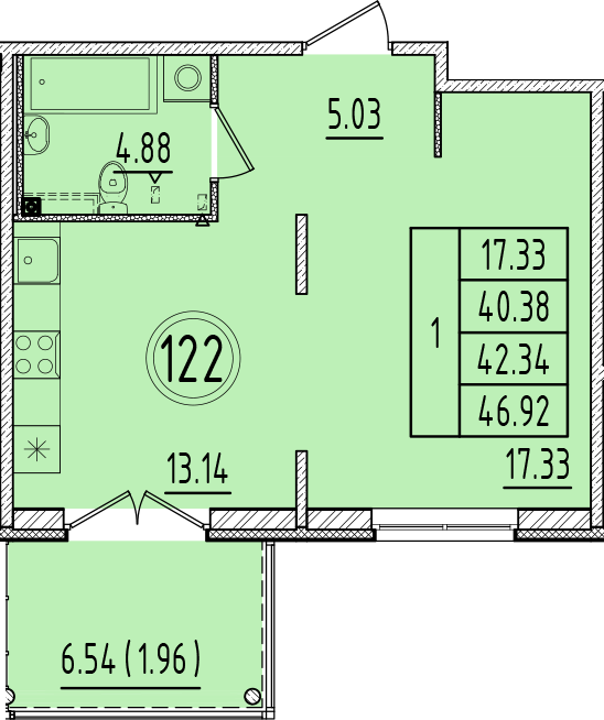 ОК 6.4. корпус 1 квартира 122
